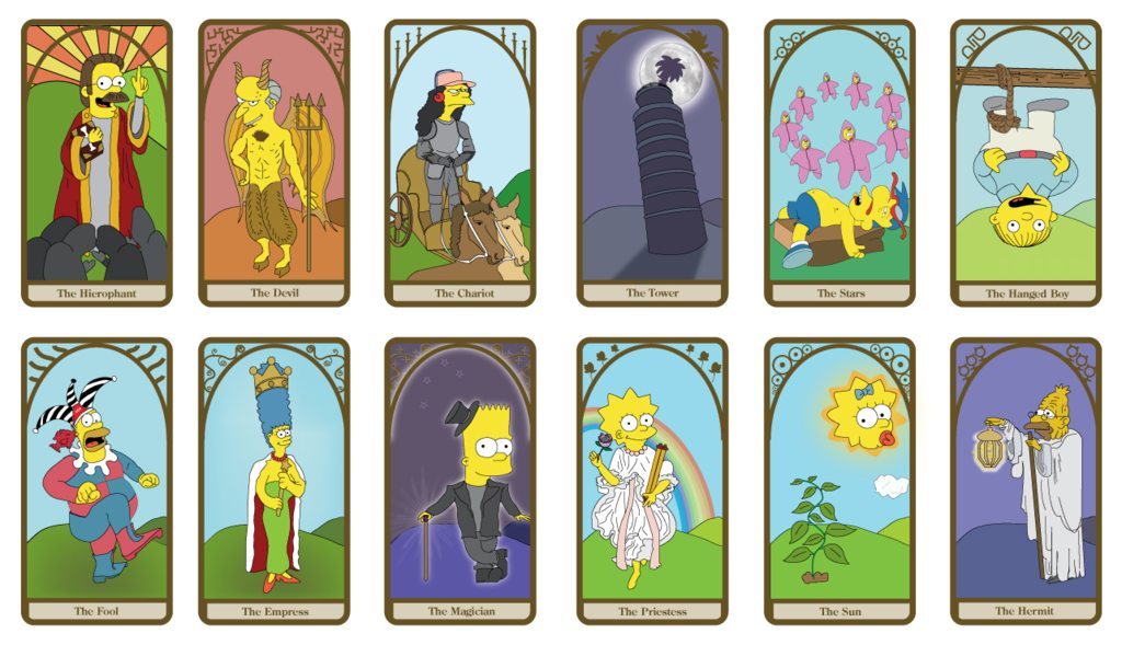Simpsons Tarot Cards by dustbean11