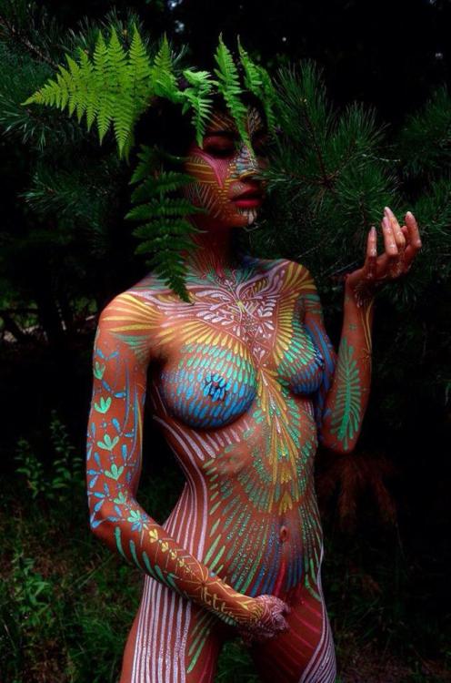 Body painting brazil