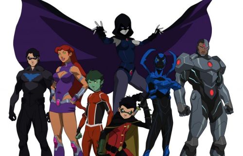 How come there's no talk about the Teen Titans vs Justice League in these parts Tumblr_o161tzog6c1teto02o1_500