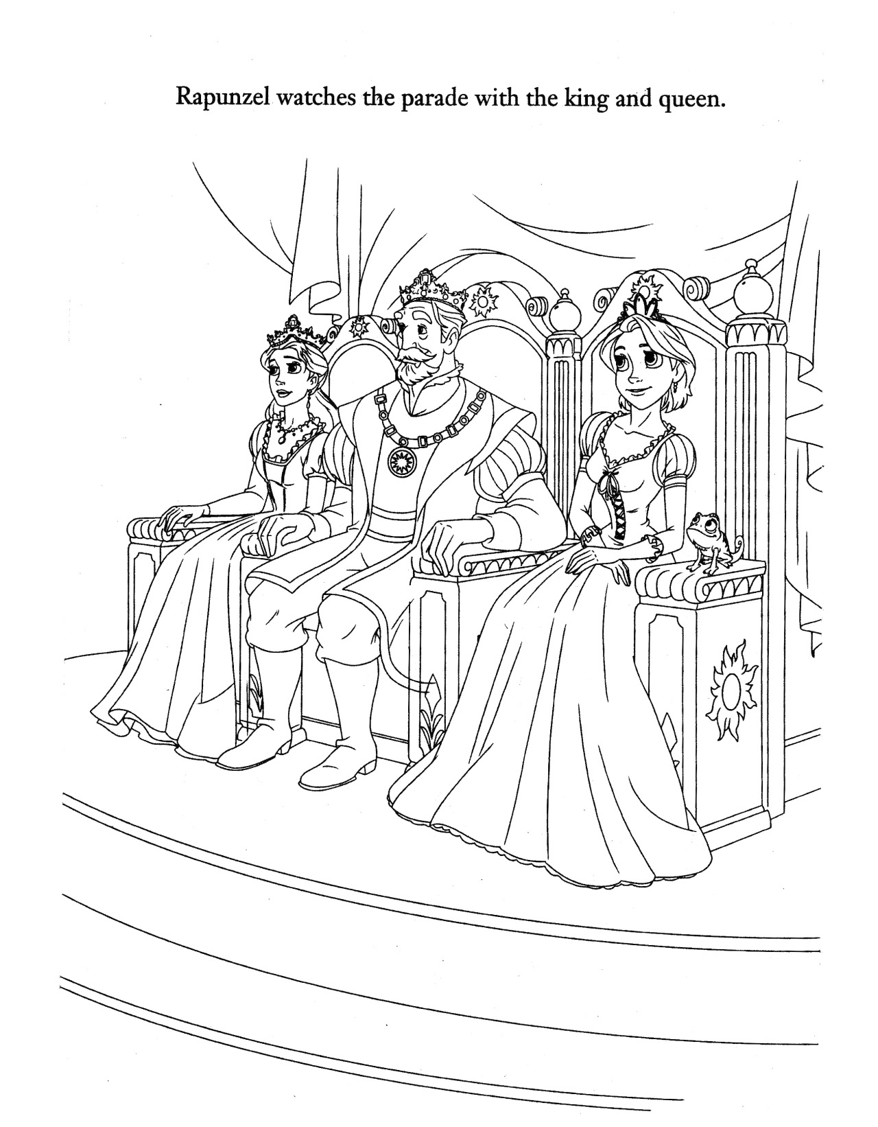 tangled and her palace pet coloring pages - photo #6