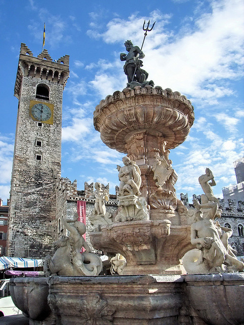 NeptuneÃ¢â‚¬â„¢s Fountain in Piazza Duomo, Trento, Italy