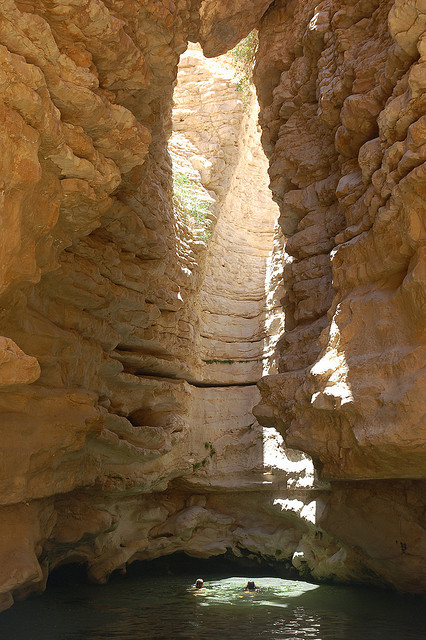 Hidden swimming spot in Wadi Hasa Canyon / Jordan