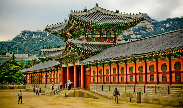 by Orgiles on Flickr.Gyeongbokgung Palace – royal palace in Seoul, South Korea.