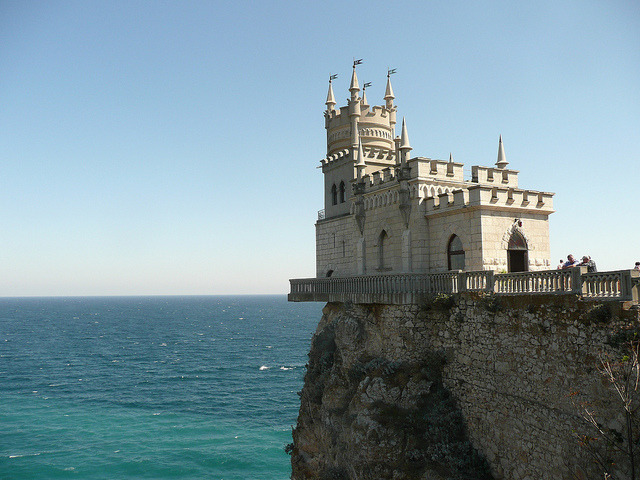 by Nicko 1666 on Flickr.The Swallowâ€™s Nest is a decorative castle near Yalta on the Crimean peninsula in southern Ukraine.