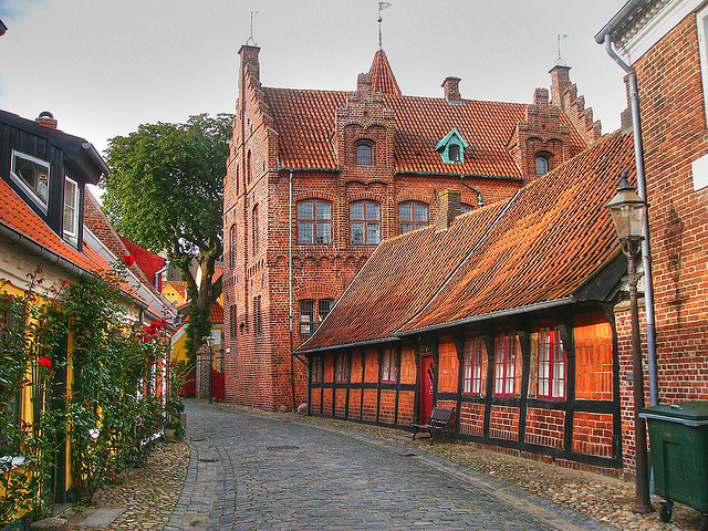 Quiet streets of Ribe, Denmarkâ€™s oldest & best-preserved town